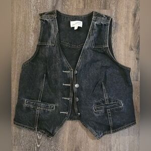 Universal Thread Black Denim Vest